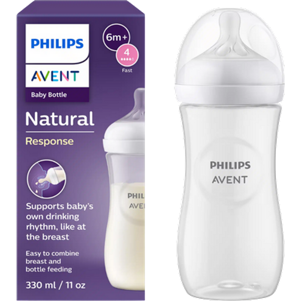Philips Avent Natural Response 6+ Months Baby Feeding Bottle – 330 ml