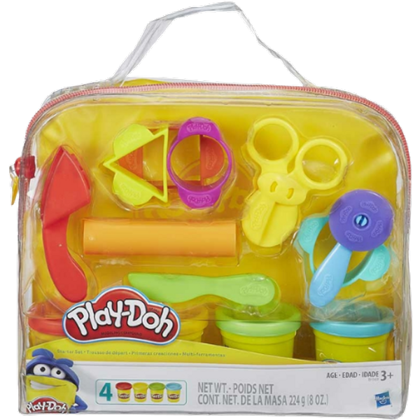 Play-Doh Starter Set Modellervoks Legesæt med Transportkuffert