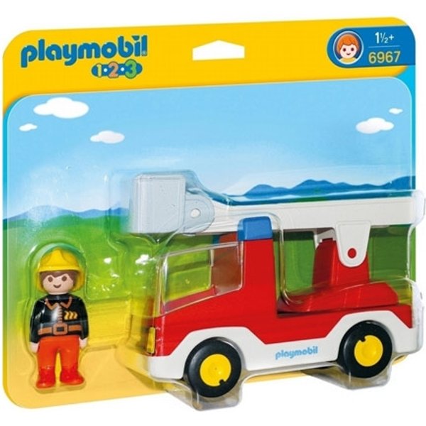 Playmobil 1.2.3 Brandbil med stege