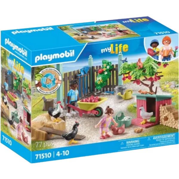 Playmobil My Life Liten Hönsgård i Tiny House Trädgård Lekset