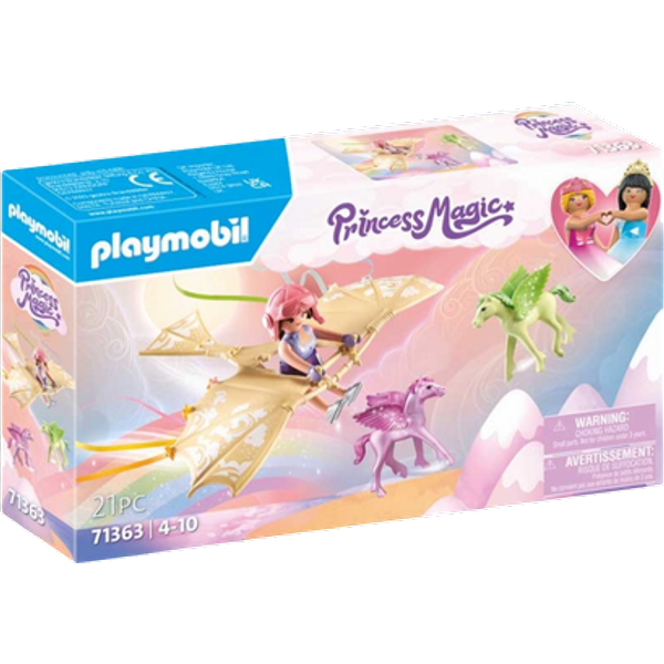 Playmobil Regnbågsresa med Pegasusföl i Molnen Lekset