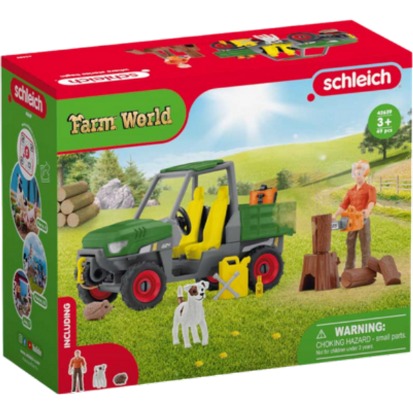 Schleich Farm World Working in the Forest Playset