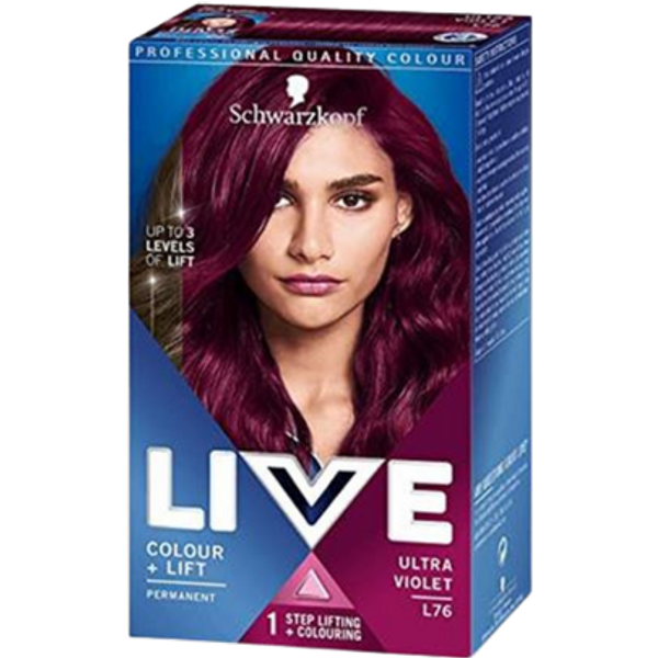 Schwarzkopf Live Colour + Lift Ultra Violet L76 Hair Dye