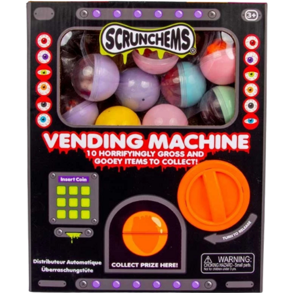 Scrunchems Gross Halloween Automat med Mystisk Fidget Overraskelseslegetøj