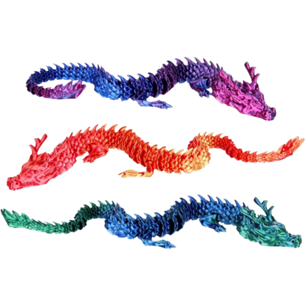 Sculptworx 3D-Geprinte Drakenverzamelfiguur - 45 cm - Assorti