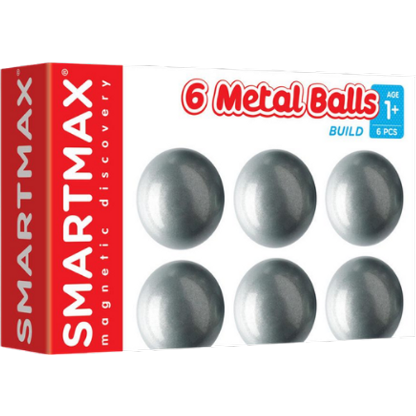 SmartMax Magnetic Discovery Metalen Ballenset - 6 stuks