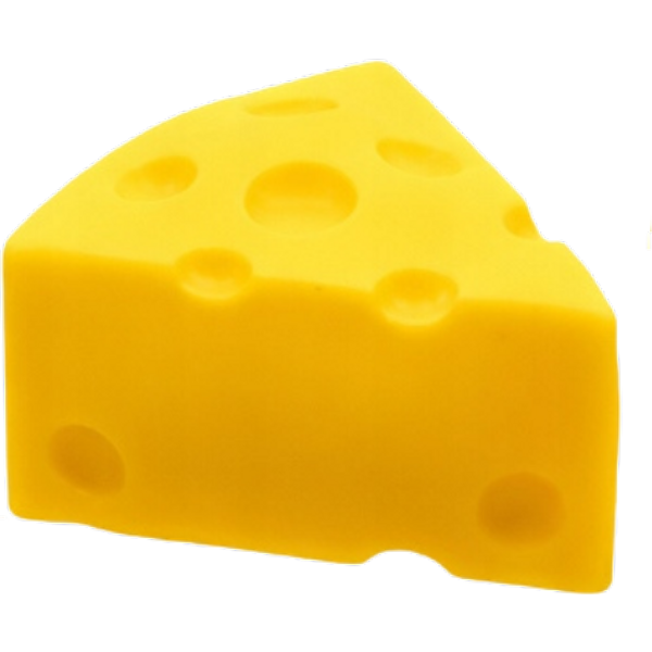 Squishy Slow Rise Cheese Wedge Squeeze Toy – 4 × 8 cm