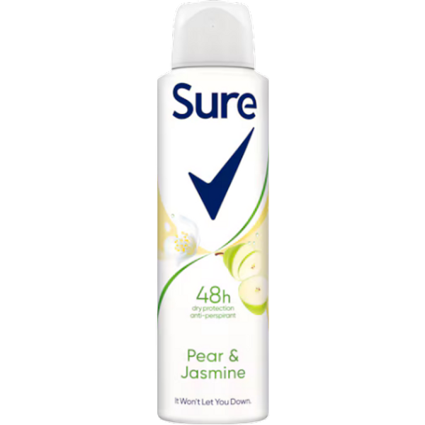 Sure Pear & Jasmine Deodorante Spray Antitraspirante - 150 ml