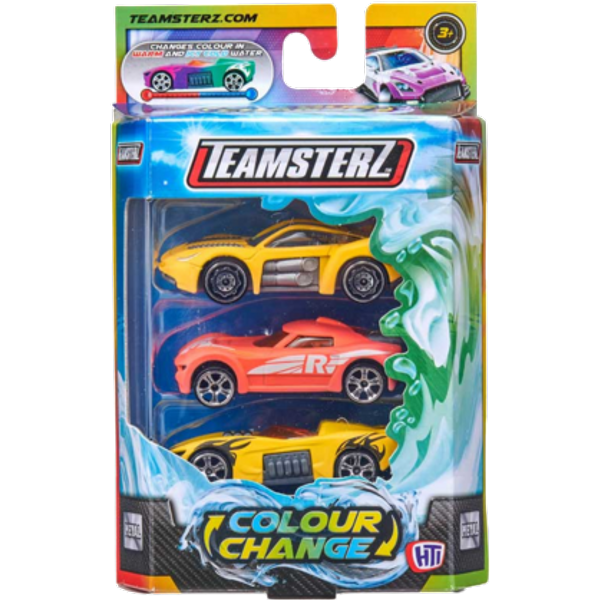 Teamsterz Colour Change Auto Set – 3 Stuks
