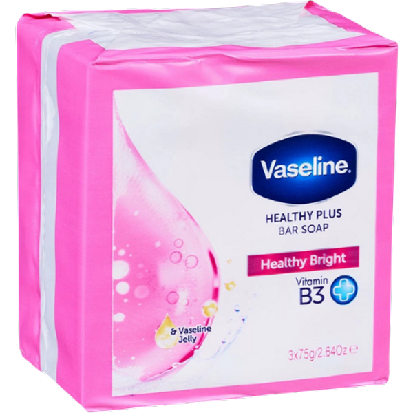 Vaseline Healthy Plus Sapone con Vitamina B3 75 g - 3 Pz