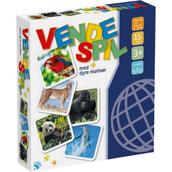 Omkeerbaar spel met dierenmotieven