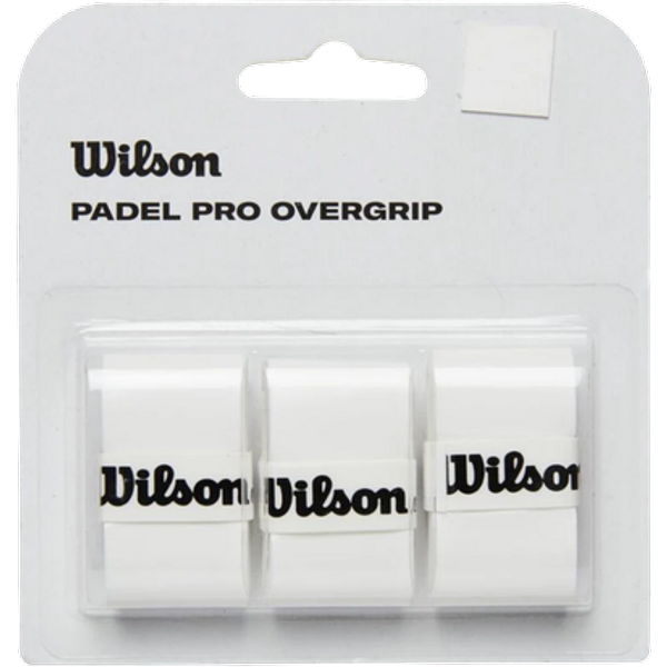 Wilson Padel Pro Overgrip Wit Tape – 3 stuks