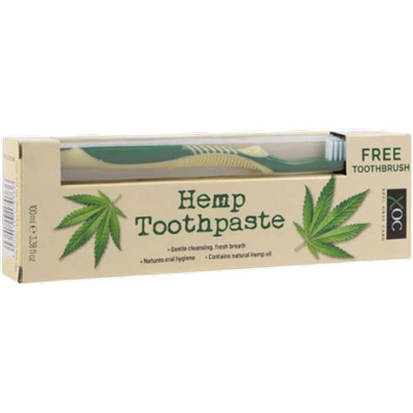 XOC Hemp Tandpasta Med Tandbørste 100 ml