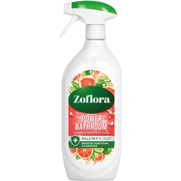 Zoflora Power Spray per il bagno al pompelmo caraibico e lime - 800 ml