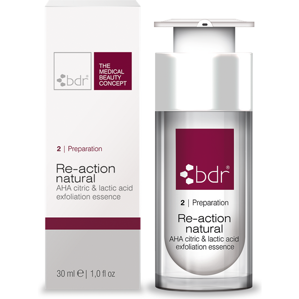 Re-action natural low base AHA citric & lactic acid exfoliation essence 30 ml