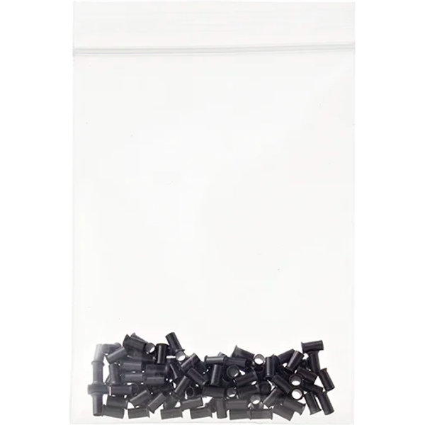 Copper Micro Rings Black 100 Pieces