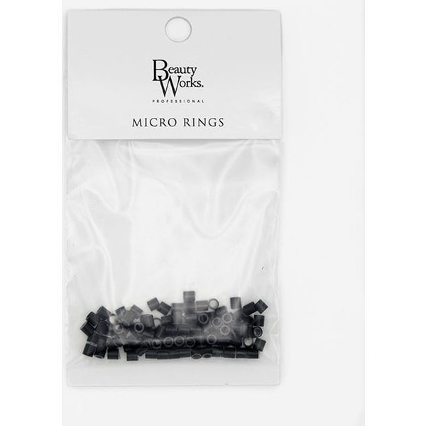 Silicone Lined Copper Micro Rings - 100 pack - Black
