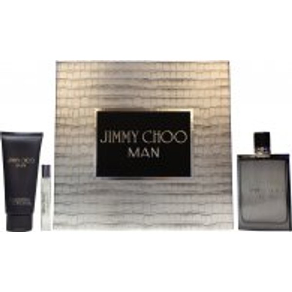Jimmy Choo Man Gift Set 100ml EDT + 100ml Shower Gel + 7.5ml EDT