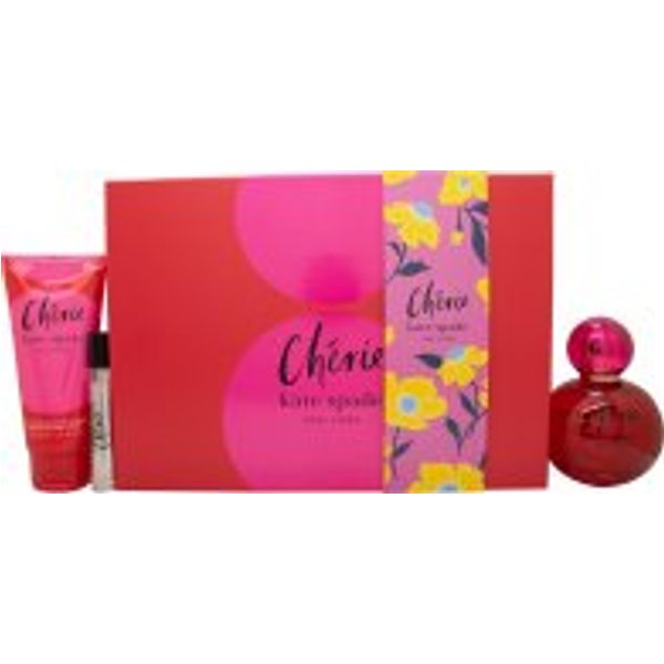 Kate Spade Cherie Gift Set 100ml EDP/100ml Body Lotion/7.5ml EDP, Multi