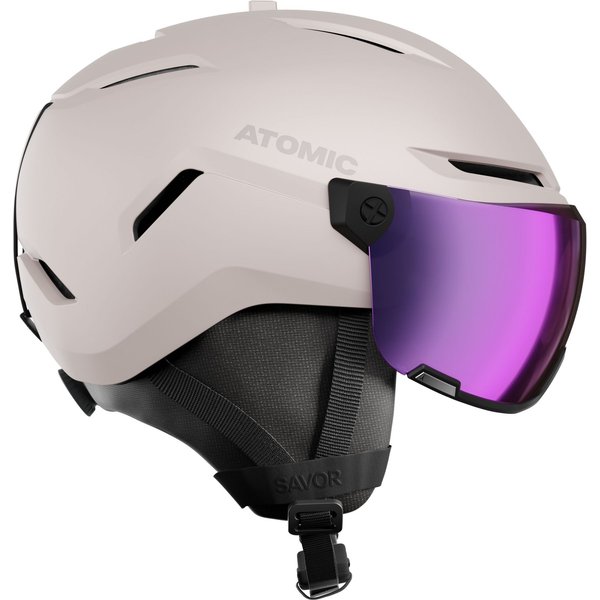 Atomic Savor Visor Stereo, Skihelm mit Visier, grau