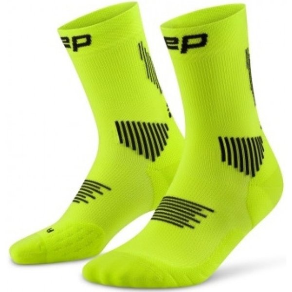 CEP Core Run Socks Mid Cut 5.0, Laufsocken, Herren, lime