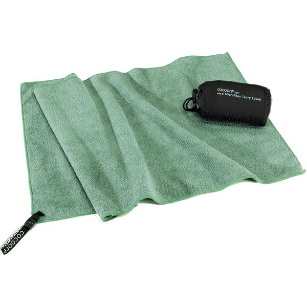 Cocoon Terry Towel Light, Mikrofaser Handtuch, bambusgrün