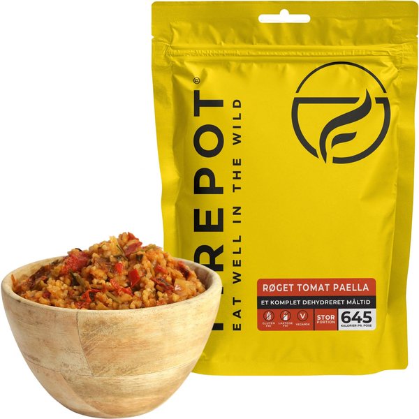 Firepot Geräucherte Tomaten-Paella, gefriergetrocknete Nahrung, XL