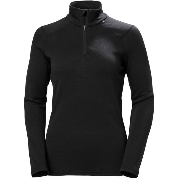 Helly Hansen Lifa Merino Midweight 1/2 Zip, Damen, schwarz