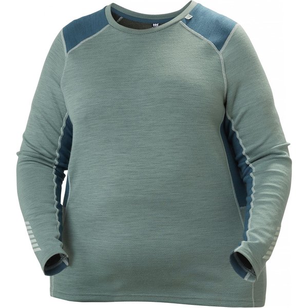 Helly Hansen Lifa Merino Midweight Crew Plus, Damen, cactus