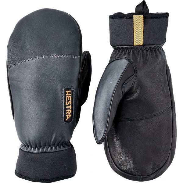 Hestra Army Leather Wool Terry, Skifäustlinge, Herren, grau