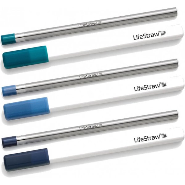 LifeStraw SIP 3pk with 3 Cases, Dunkelblau/Blau/Grün