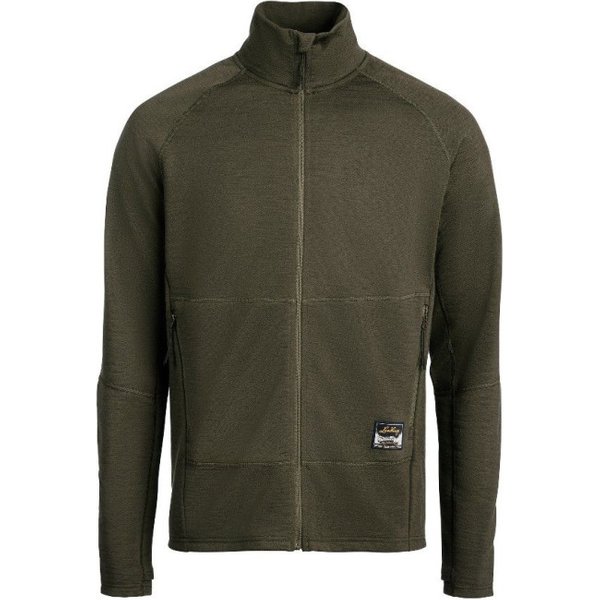 Lundhags Tived Merino Full Zip M, Mittelschicht, grün