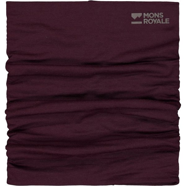 Mons Royale Double Up Merino Neckwarmer, Schlauchschal, Feige