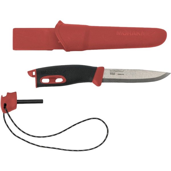 Morakniv Companion Spark (S), Mehrzweckmesser, rot