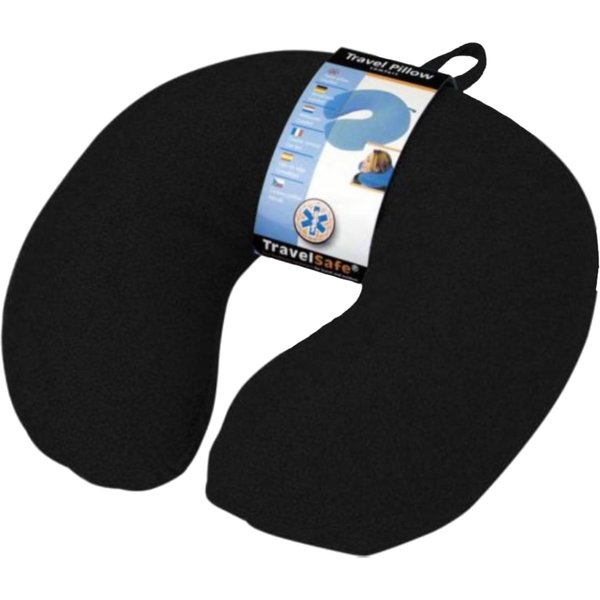 TravelSafe Reisekissen, Fleece/Spandex, schwarz