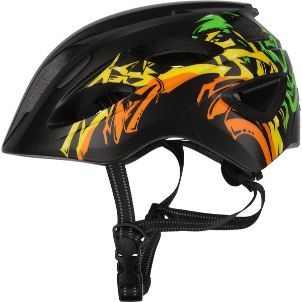 Crazy Safety Cool Grafitti, Fahrradhelm, Junior, schwarz/orange