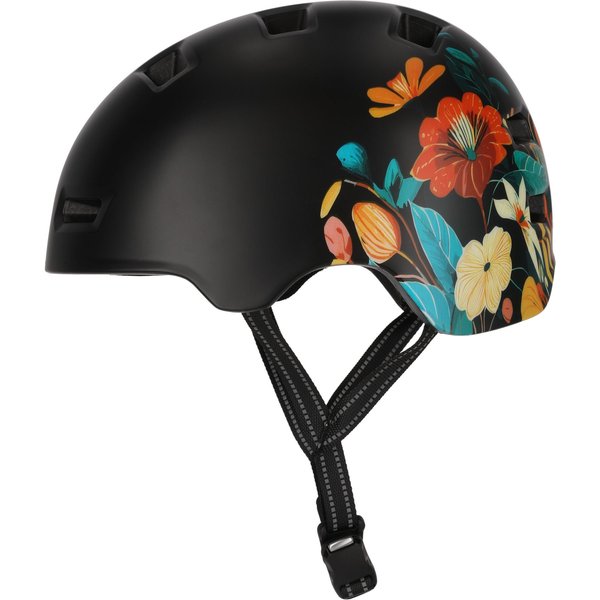 Crazy Safety Rampage Flower, Fahrradhelm, carrot