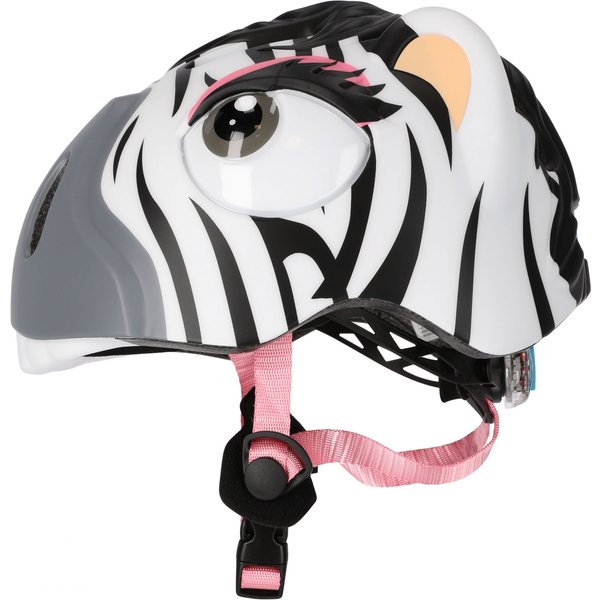 Crazy Safety Zebra, Fahrradhelm, Junior, schwarz/weiß