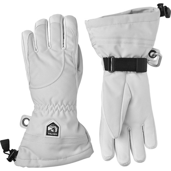 Hestra Heli Ski, Skihandschuhe, Damen, hellgrau/weiß