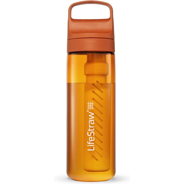 LifeStraw Go 2.0 Water Filter Bottle 650ml, Orange