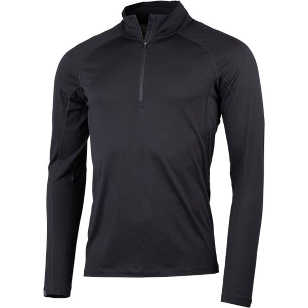 Lundhags Gimmer Merino Lt Ms 1/2 Zip, Zwischenschicht, Herren, Schwarz