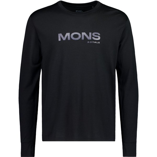 Mons Royale Yotei Merino Classic Long Sleeve, Skiunterhemd, Herren, schwarz