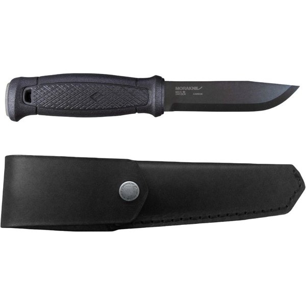 Morakniv Garberg Blackblade Mit Lederscheide (C), Messer, schwarz