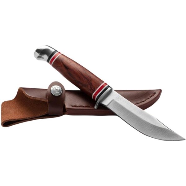 Oyo Geilo Knife W/ Lederscheide, Jagdmesser, braun
