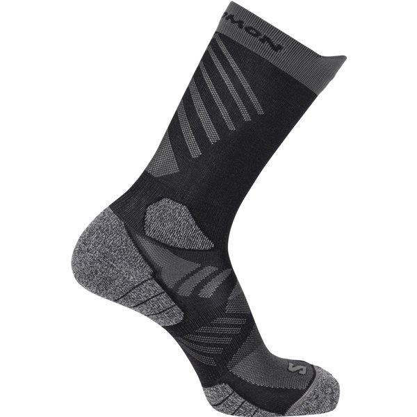 Salomon Aero Crew, Laufsocken, schwarz