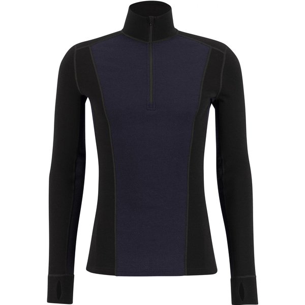 Ulvang Peak Map Half Zip, Funktionsshirt, Herren, schwarz/dunkelblau