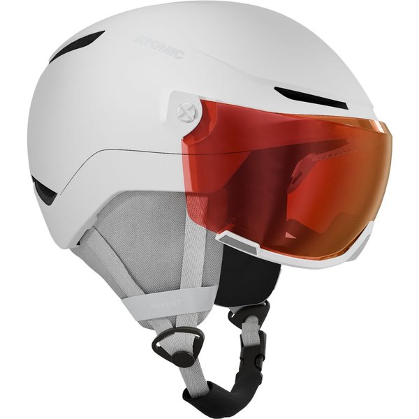 Atomic Revent Visor, Skihelm mit Visier, Junior, weiß