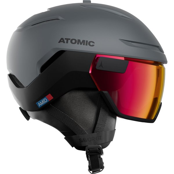 Atomic Savor GT Amid Visor Photo, Skihelm mit Visier, grau
