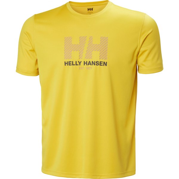 Helly Hansen HH Tech Graphic T-Shirt 2.0, Herren, gelb