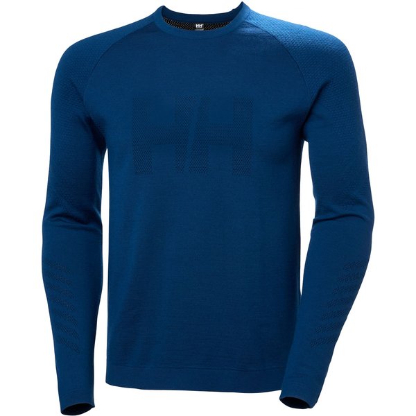 Helly Hansen Lifa Merino Knitevo Crew, Herren, blau